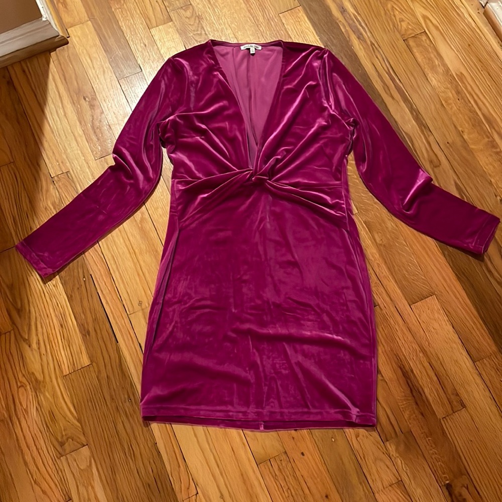NWT Charlotte Russe velvet long-sleeve dress